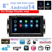 8'' Car Stereo Radio GPS Navigation For Dodge Caliber Ram Chrysler Jeep Compass