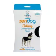 Zendog Calming Compression Shirt for Dogs Black - 6 Sizes