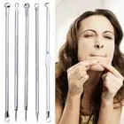 5 PCS set - Blackhead Whitehead Pimple Spot Comedone Acne Extractor Remover Popp