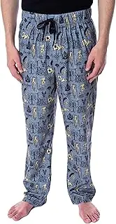 [INTIMO] Lord of The Rings Men's Allover Pattern Adult Sleepwear Lounge Bottoms Pajama Pants
