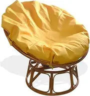 Papasan Cushion Covers Only, Outdoor Cushion Waterproof Slipcover for Papasan Chair Cushion, Easy to Clean Internally Fixed Removable Zippered Papasan Cushion Cover