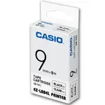 CASIO 標籤機專用色帶-9MM【共有9色】透明底黑字XR-9X1