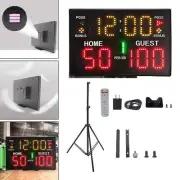 Digital Scoreboard LED Display Score Clock 30M Control Distance for Indoor