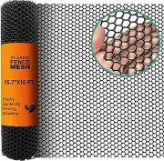 Chicken Plastic Wire Fencing Mesh - Heavy-Duty Plastic Chicken Black Wire Fence