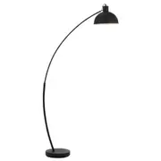 Beatrix Black Metal Arc Floor Lamp