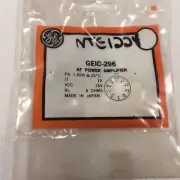(1) GE GEIC-296 Integrated Circuit Audio Power Amplifier, 1W NTE1224
