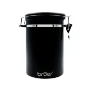 Bruer Coffee Vault - Coffee Bean Container 600gm One Way Value - Black or White