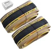 Vittoria Corsa Pro Graphene Clincher TLR Tyre 700 x 28C, Skinwall/Black with ZEOSS Glueless Patch Kit, VT3114-ZEO