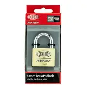 Lockwood 40x23mm SOLID BRASS PADLOCK Double Locking 110/40 - 1pc or 2pcs
