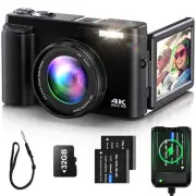 4K Digital Camera for Photography Auto-Focus Vlogging Camera for YouTube Vide...