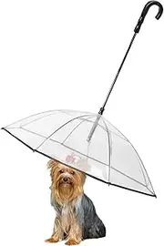 Enjoying Pet Umbrella Dog Umbrella with Leash Rain Proof Snow-Proof Umbrella for Small Dogs