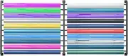 Exhibition Shelf of Films That Change Color for Cars, Support for 20 Roll Metal Vinyl Rolls, Multipurpose Wall Assembly Storage Shelf