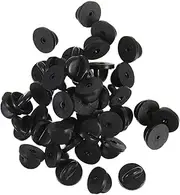 [HOODANCOS] 200pcs Butterfly Hat Pin Backplate Lapel Pins Brooch Nails Accessories Tie Tack Pin Backers Badges Pin Keepers Locking Pin Backs Pin Back Replacement Simple Horse Needle Rubber