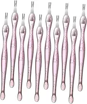 Vaguelly 10Pcs Dead Skin Forks Kit Portable Cuticle Remover Tools Durable Nail Trimmers for Professional Manicure and Lightweight and Convenient for Go