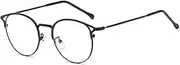 Blue Light Blocking Glasses Photochromic Sunglasses Computer-Gaming Glasses Classic Half Frame Cat-Ear Sunlight Filter Lens Anti-Eye-Fatigue for Men Women Three Colors Optional Black