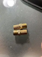 3/8” Thread brass Muffler Pneumatic hose connector two pcs