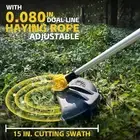 ORBLON Cordless 15-inch Weed Wacker & Edger,Brushless Motor