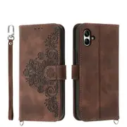 Embossed Leather Phone Case For Samsung Galaxy A05