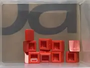LEGO Parts - Red Slope 30 1 x 1 x 2/3 - No 54200 - QTY 10