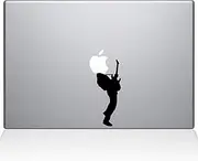 The Decal Guru Guitar Hero MacBook Decal Vinyl Sticker - 13" MacBook Pro (2015 & Older) - Black (1075-MAC-13P-BLA)