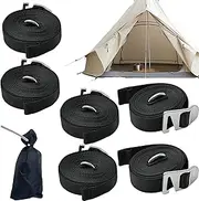 Tent Straps, Fixed Awning Straps with Storage Bag | Camping Accessories Thickened Sunshade Fixing Rope for Tarps Boat Moving Outdoor Rainy Picnics Cargo Truck Adventures