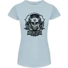 Apocalyptic Survival Skull Gamer Gaming Womens Petite Cut T-Shirt