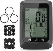 LAPOOH Bicycle SpeedMeter Waterproof Cycle Route Navigation Mileometer Multi-Functional Digital Bike Speedometer Full Screen Mobilephone APP Control Cycle Stopwatch