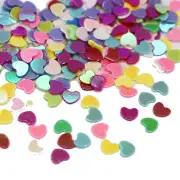 50Grams Mixed Color Heart Sequins Loose Tiny 3mm Nail Art Tips Scrapbook Craft