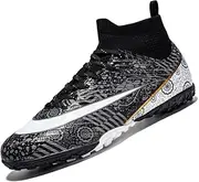 [VTASQ] Football Boots Men's High Top TF Artificial Grass Football Shoes Children Boys Training Shoes Professional Athletics Outdoor Sports Turf Football Shoes Unisex
