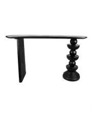 [Willow & Silk] Wooden Designer Console Table in Black
