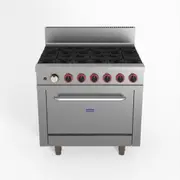 Gasmax 6 Burner With Oven Flame Failure - Oven Ranges (GBS6TS) - GBS6TS