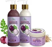Kalit Natures Onion Shampoo+Onion Conditioner+ Onion Hair Mask Combo Pack