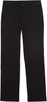 IZOD Boys Size 10 Black Flat Front Stretch Twill Chino School Pants