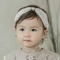 在飛比找PChome24h購物優惠-Happy Prince 韓國製 Doen蕾絲女嬰兒童髮帶