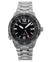 Citizen Promaster Air GMT Stainless Steel Automatic NB6046-59E Mens Pilot Watch