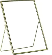Nicola Spring Metal Photo Frames - Fits Photo Size 8 x 10" (20 x 25cm) - Pack of 5 - Gold Picture Frame Portrait Orientation Freestanding Photo Frame Photo Certificate Display Poster Frame
