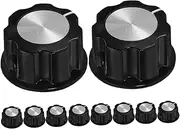SHINEOFI 10pcs Guitar Volume Potentiometer Knobs Tone Control Sturdy Screw Type Knobs for Electric Guitar Bass