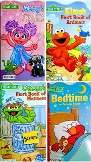 Sesame Street First Book of Animals, Manners, Rhymes & Bedtime CHOICE - 4 NEW!