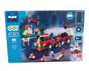 500pc Plus-Plus Go Fire & Rescue Truck/Ladder Kids Interactive Learning Toy 5y+