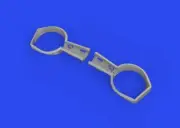 1/48 Aircraft- Bf109F Wheel Bays Angular for EDU (Resin)