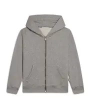 Golden Goose Logo Printed Zipped Hooded Jacket 12,8Y,6Y,12Y,10Y gray mixed color