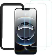 NIMASO for iPhone 16e Screen Protector iPhone 13/iPhone 13 Pro/iPhone 14 Screen Protector, 2 Pack HD Clear Tempered Glass, with Easy Installation Kit(6.1 inches)