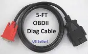 OBD2 OBDII Cable for Launch Millennium 70 & 80 Scanner Code Reader Scan Tool
