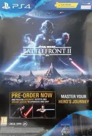 STAR WARS UK PROMO POSTER - BATTLEFRONT II VIDEO GAME PS4