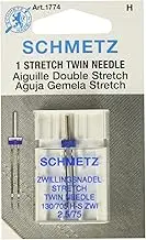 Schmetz 1774 Twin Stretch Machine Needle Size 2.5/75 1ct