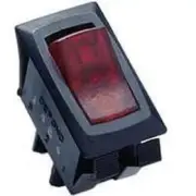 GB GARDNER GSW-42 SINGLE POLE & THROW ON OFF RED LIGHT ROCKER SWITCH 9844424