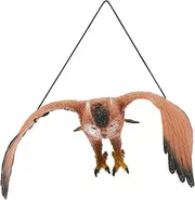 OFFSCH Hanging Rotating Owl Bird Deterrent Ornament Outdoor Garden Yard Bird Repellent Devices for Outside Decorative Owl Statue for Pigeon Seagull and Bird Deterrents