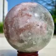 1.6LB Natural Sakura Flower Agate QUARTZ Sphere Crystal Ball Healing