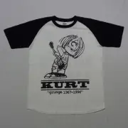 Snoopy m28 Nirvana Kart Coveran Raglan T -Shirt L Snoopinut