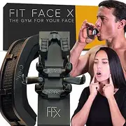 FFX FIT FACE X The Gym For Your Face / 4 Face Sculpting Tools In The Box/Double Chin & Jawline Exerciser/Face Slimmer For Women & Men/Jowl Tightener/Lip Plumper